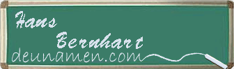 Hans Bernhart Visitenkarte